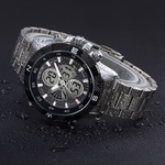 North Calendar Quartz Wrist Watch Stainless Steel Bracelet Men Watch