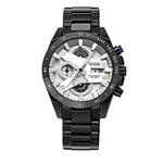 Calendário multifunções Luxurious Brand sports Relógio De Quartzo Mostrador Grande De Aço Inoxidável Relógios Dos Homens À Prova D 'Água relógio de pulso de design exclusivo