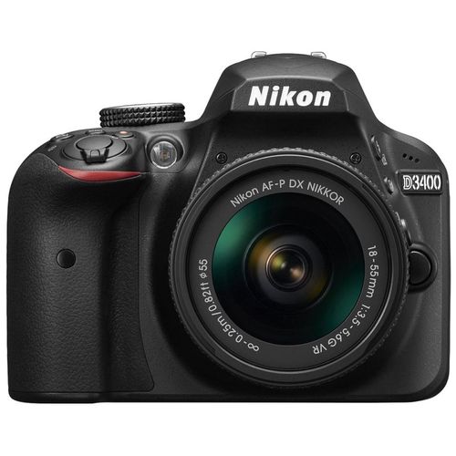 Câmera Digital Nikon D3400 18-55 Vr + 70-300 Kit 24.2mp - Preto