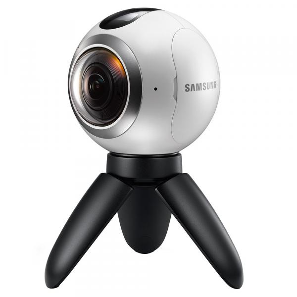 Câmera Digital Samsung Gear 360º 25.9MP, NFC, Mini Tripé e Bolsa Protetora, Wi-Fi, Branca