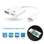 Câmera USB Adapter USB 3.0 Feminino OTG adaptador com carregamento Data Sync Interface de cabo de carga para iPhone X 8 7 6 iPad Além disso