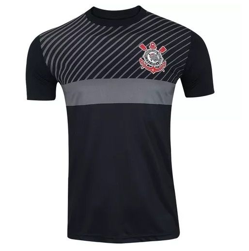 Camisa Corinthians Peter Masculino - Preto/Cinza - Spr