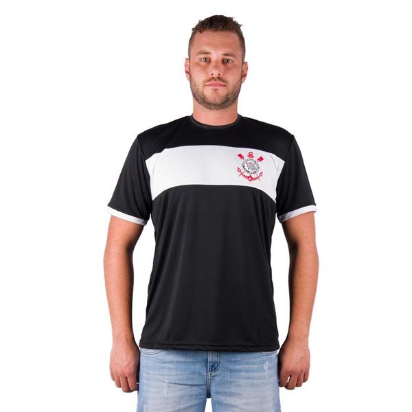 Camiseta Corinthians Preto/Branco