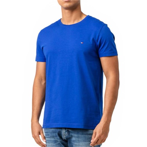 Camiseta Tommy Hilfiger Básica Azul (P)