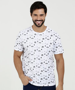 Camiseta Masculina Estampa Star Wars Manga Curta Disney