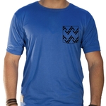 Camiseta Masculina Sandro Clothing Rhys Azul XG