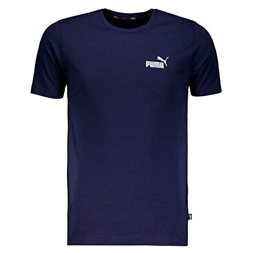 Camiseta Puma Essentials Marinho e Branco