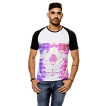 Camiseta Raglan Caveira Neon Masculina