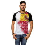 Camiseta Raglan Espanha Side Paint Masculina