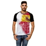 Camiseta Raglan Espanha Side Paint Masculina