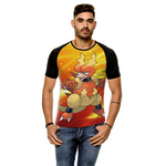 Camiseta Raglan Pokemon Magmar Masculina