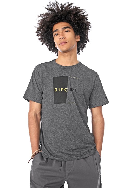 Camiseta Rip Curl Half Square Grafite