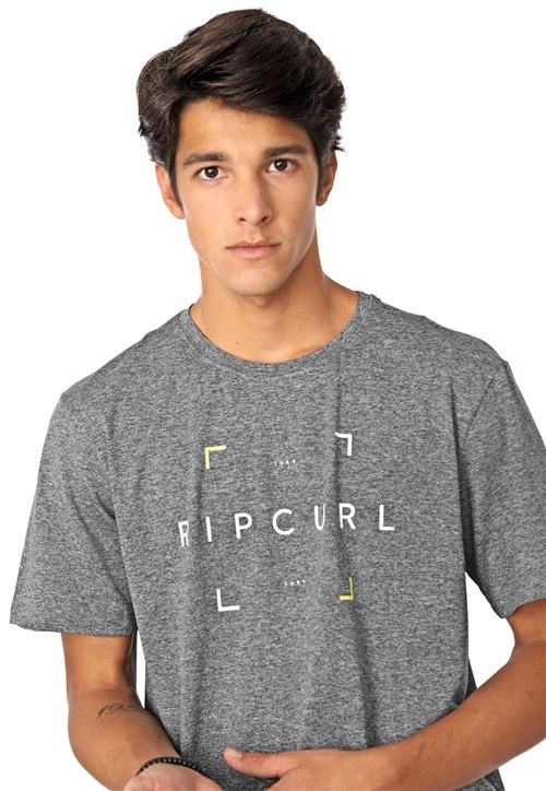 Camiseta Rip Curl Square Logo Grafite