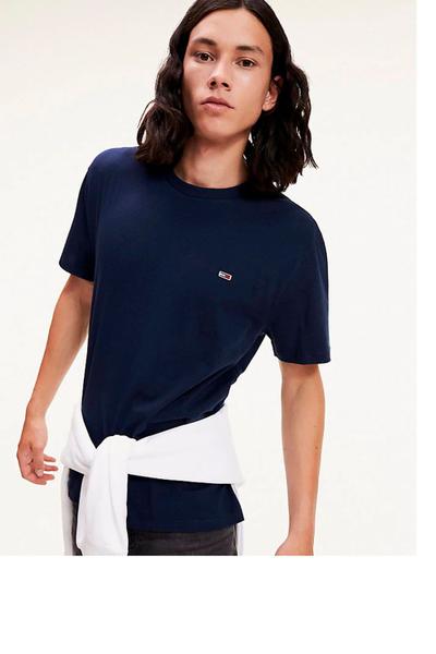 Camiseta Tommy Jeans Básica Azul - Tommy Hilfiger