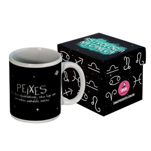 Caneca de Porcelana Signo Peixes