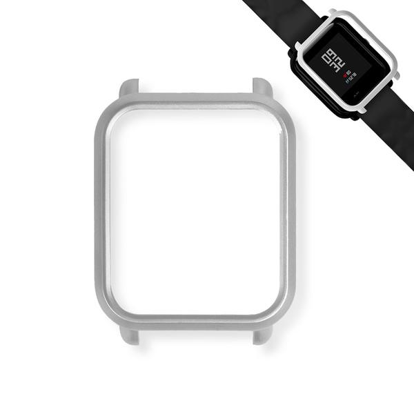 Capa Case Bumper para Proteção Xiaomi Huami Amazfit Bip Prata - Sikai