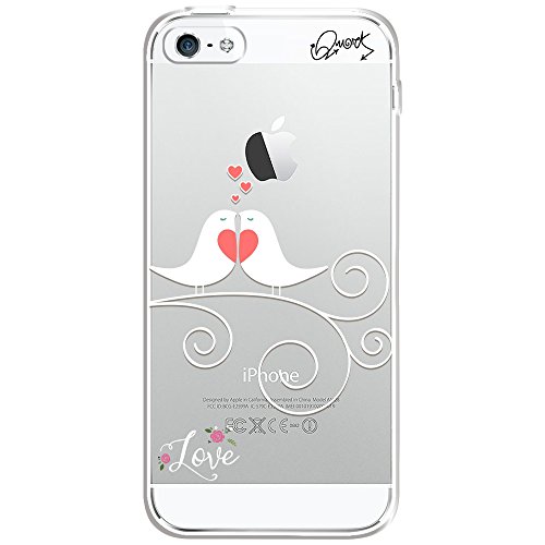 Capa Case Capinha IPhone5/5s-Love Passarinhos