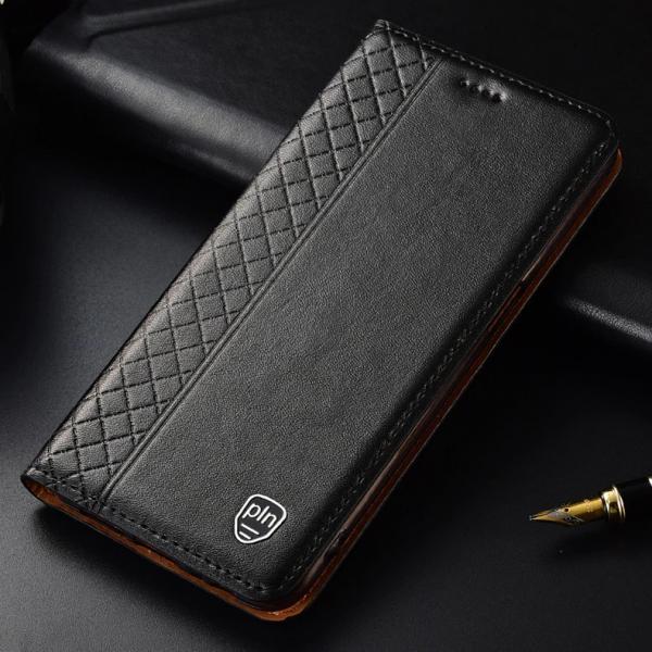 Capa Flip Pln Couro Motorola Moto G7 Play - Preto