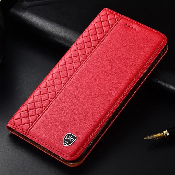 Capa Flip Pln Couro Motorola Moto G7 Play - Vermelho