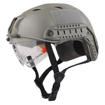 Capacete à prova de vento anti-colisão leve com óculos de proteção Militar de Tiro Capacete Paintball Máscara Facial
