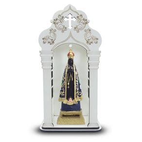 Capela 34 Cm com Imagem de Nossa Senhora Aparecida Inquebráv