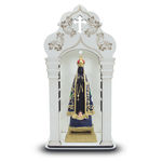 Capela 34 cm com Imagem de Nossa Senhora Aparecida Inquebráv