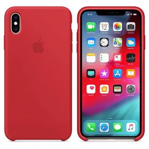 Capinha Case Iphone X Vermelha com Película de Vidro 5D