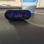 Car Mini Eletrônico Relógio Tempo Assista Auto Painel Clocks Luminous Termômetro