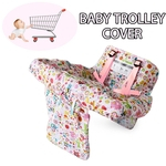 Carrinho de compras dobrável bonito bebê tampa carrinho carrinho almofada assento cadeira de criança tapete de proteção