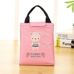 Cartoon Padrão Waterproof Imprimir Almoço refrigerador Duplas Tote Bag térmica