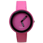 Casal Mulheres Moda Nylon Strap Quartz Assista Movimento colorido relógio de pulso Dial Rodada Assista