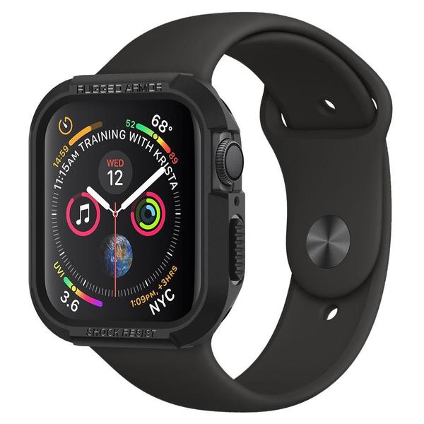 Case Original Spigen Apple Watch S4 40mm Rugged Armor Black