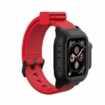 Caso impermeável para Apple Watch Banda 4 iWatch Bandas Strap Silicone 44 milímetros 40 milímetros Pulseira relógio inteligente Acessórios