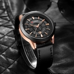 Casual Moda Couro Cintur?o Grande Dial do Calend¨¢rio rel¨®gio imperme¨¢vel Men Watch