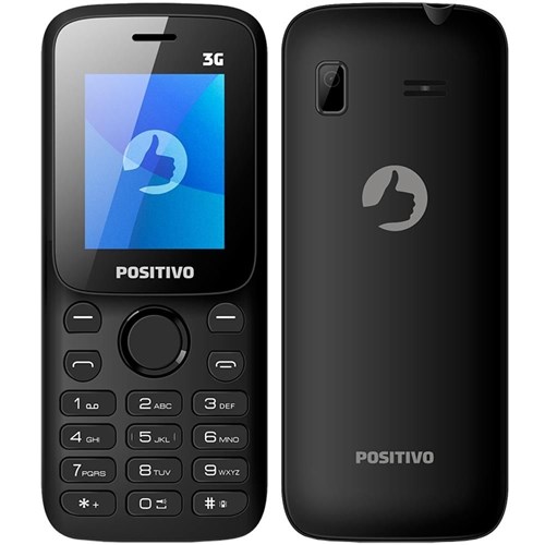 Celular P31 Positivo, Dual Chip, 1.8´´, Câmera VGA, 128MB - Preto