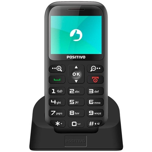 Celular P65 Positivo, Dual Chip, 2.3´´, Câmera VGA, 32MB - Preto