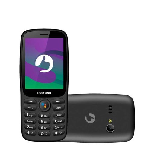 Celular Positivo, 512MB, 3G, Camera VGA, Dual Chip, Preto - P70S