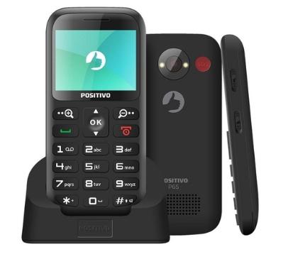 Celular Positivo P65 Dual Chip Bluetooth 1.8 Pol 32MB Ram Preto