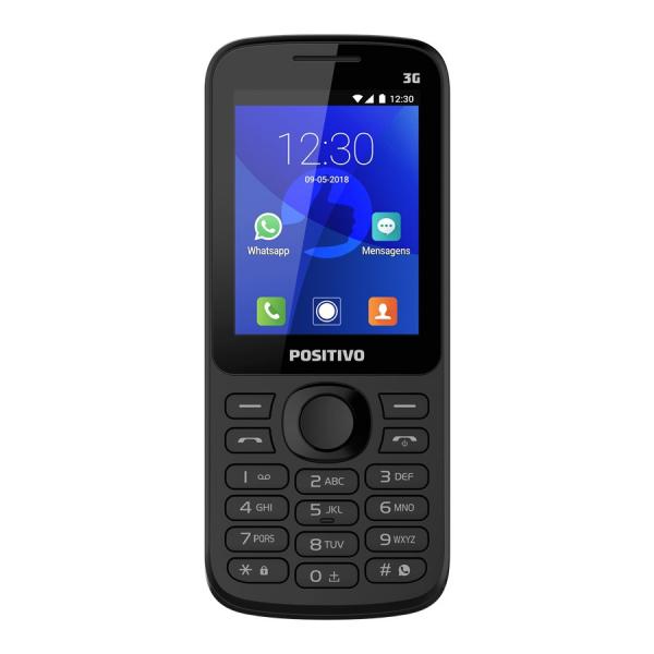 Celular Positivo P70 256MB 2G Bluetooth Dual Chip VGA 2.4" - Preto