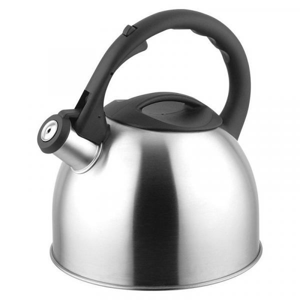 Chaleira com Apito Enjoy 2,5L Inox Prata