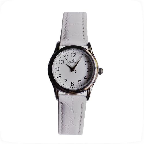 Champion Feminino Pulseira de Couro Branco CH25098D