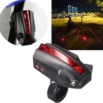 Chegada nova Bicicleta Luz Da Cauda Do Laser À Prova D 'Água 5 Superbright Vermelho LED MTB Bicicleta Luz LED 4 Modos Esportes Ao Ar Livre Noite Livrando