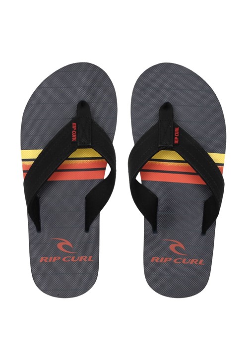 Chinelo Rip Curl Ripper Grafite/Laranja