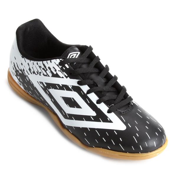 Chuteira Futsal Umbro Acid - Preto e Branco