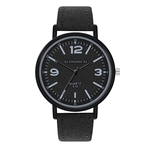 Cinta de couro na moda E10 relógio de quartzo PU Waterproof Quartz Analog Watch