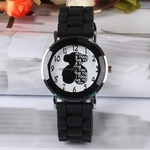 Clássico Silicone moda Women Watch simples relógio de pulso estilo Borracha de silicone Assista Casual