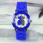 Clássico Silicone moda Women Watch simples relógio de pulso estilo Borracha de silicone Assista Casual