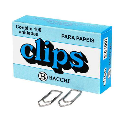 Clips Galvanizado N.2 Caixa com 100 Unidades - Bacchi