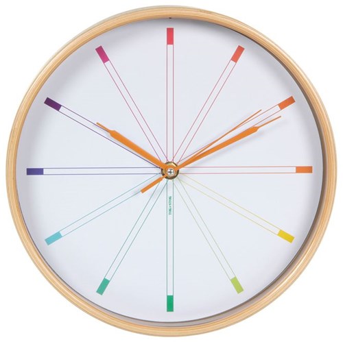 Colours Relógio Parede 25cm Natural/cores Caleidocolor