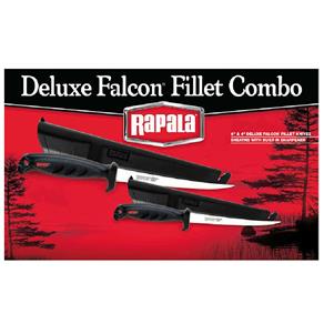 Combo Rapala Faca Fileteira Deluxe Falcon